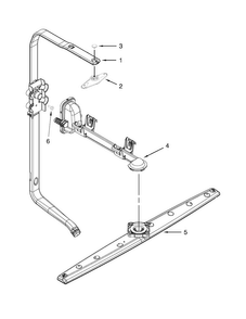 Upper Wash And Rinse Parts Diagram and Parts List for ADB1500ADS1  Amana Dishwasher