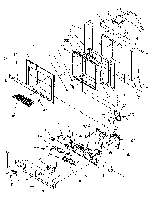 Ice And Water Cavity Diagram and Parts List for SBD20S4L-P1190001WL  Amana Refrigerator