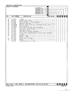Transmission Page 5 Diagram and Parts List for 6440A REV J Norge Washer