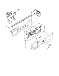 Control Panel Parts Diagram and Parts List for MHWZ400TQ03  Maytag Washer