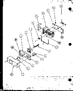 Ice Bucker And Ice Maker Diagram and Parts List for SZDE27MPL-P1124403WL  Amana Refrigerator