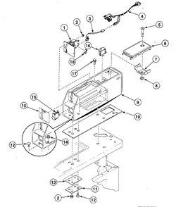 Meter Case Diagram and Parts List for SWTBA0WN  Speed Queen Washer