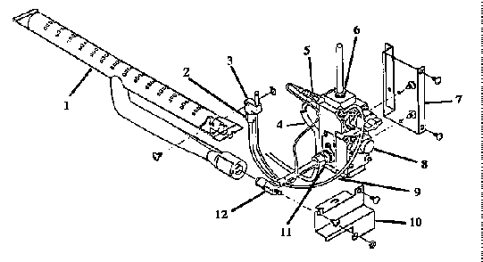 Heater Burner And Control Components Diagram and Parts List for RBL39AA0,5 ALL Caloric Range
