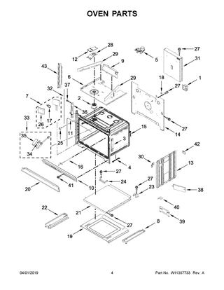 Oven Parts Diagram and Parts List for JMW3430DS04  Maytag Microwave Oven Combo