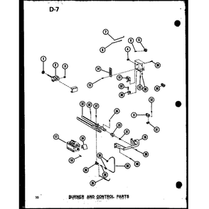 Burner And Control Parts 2 Diagram and Parts List for GC120DM-35 P96523-4F Amana Furnace