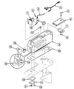Meter Case Diagram and Parts List for SWT520WA  Speed Queen Washer