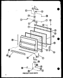 FZ DOOR PARTS Diagram and Parts List for BCI20DA P747022WA Amana Refrigerator