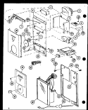 Page 2 Diagram and Parts List for RCC10 P8551303S Amana Microwave Oven Combo