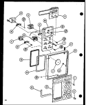 Page 3 Diagram and Parts List for RCC10 P8551303S Amana Microwave Oven Combo