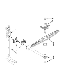 Upper Wash And Rinse Parts Diagram and Parts List for MDB4409PAS2  Maytag Dishwasher