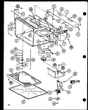Page 6 Diagram and Parts List for RCC10 P8551303S Amana Microwave Oven Combo