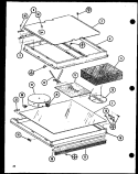 Page 9 Diagram and Parts List for RCC10 P8551303S Amana Microwave Oven Combo