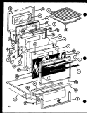 Page 12 Diagram and Parts List for RCC10 P8551303S Amana Microwave Oven Combo