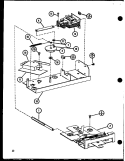 Page 13 Diagram and Parts List for RCC10 P8551303S Amana Microwave Oven Combo