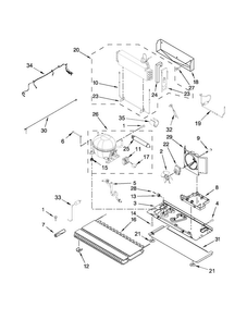 Unit Parts Diagram and Parts List for MFT2672AEW10  Maytag Refrigerator