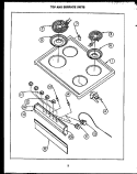 Part Location Diagram of 0086983 Whirlpool TRIM, MAIN TOP