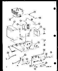 Transformer/magnetron Diagram and Parts List for RRL-10A P74267-1M Amana Microwave