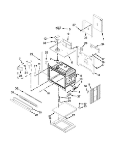 Oven Parts Diagram and Parts List for JJW2830DS01  Jenn-Air Wall Oven