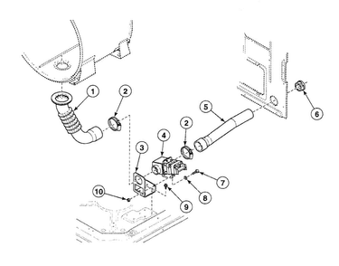 Drain Assy Diagram and Parts List for SWFT73WN  Speed Queen Washer