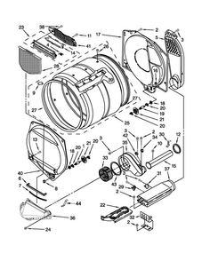 Bulkhead Parts Diagram and Parts List for 3LMEDC100YW0  Maytag Dryer