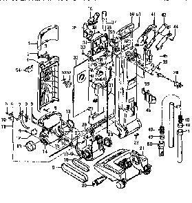Unit Parts Diagram and Parts List for U6335-930  Hoover Upright Vacuum