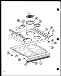 Page 1 Diagram and Parts List for ARR-201 P8545002S Amana Range