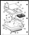 Page 2 Diagram and Parts List for ARC502W P8567501S Amana Wall Oven