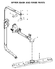 Upper wash and rinse parts Diagram and Parts List for MDB7959SHZ1  Maytag Dishwasher