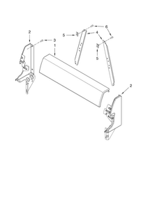 Backguard Parts, Optional Parts Diagram and Parts List for AEP222VAW0  Amana Range