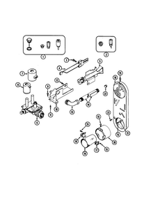 Gas Valve Mdg6000axw Diagram and Parts List for MDE6000AZG  Maytag Dryer