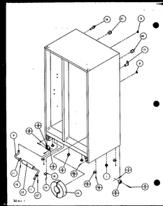Drain And Rollers Diagram and Parts List for SZD20MPL-P1120204WL  Amana Refrigerator