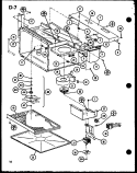 Page 6 Diagram and Parts List for RCC-1010 P8572903S Amana Microwave Oven Combo