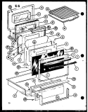 Page 12 Diagram and Parts List for RCC-1010 P8572903S Amana Microwave Oven Combo