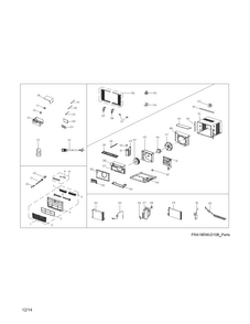 Recommended Spare Parts Diagram and Parts List for CAHE18ERR410A16  Crosley Air Conditioner