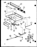Page 14 Diagram and Parts List for RVH-6 P8540103S Amana Range Hood
