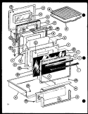 Page 4 Diagram and Parts List for ARR-405 P8562103S Amana Range