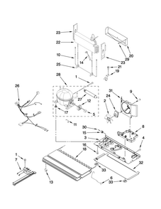 Unit Parts Diagram and Parts List for MFI2067AES5  Maytag Refrigerator