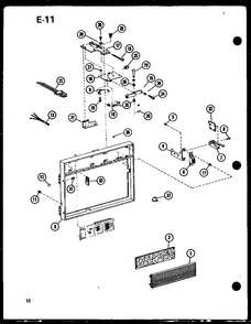 Control Diagram and Parts List for RC10B-PB P74582-2M Amana Microwave
