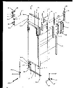 Refrigerator Door Hinge And Trim Parts Diagram and Parts List for SXDE27NPL-P1162204WL  Amana Refrigerator