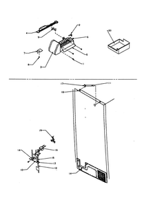 Ice Maker Txi21a3 - Tsi/tci18a3 Diagram and Parts List for TC18A3-P1181812W  Amana Refrigerator