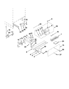 Unit Parts Diagram and Parts List for JUB248RBCX02  Jenn-Air Wine and Beverage Cooler