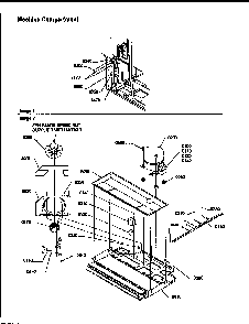 Machine Compartment Diagram and Parts List for TRI18TL-1303202WL  Amana Refrigerator