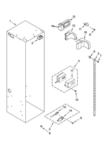 Part Location Diagram of W10213536 Whirlpool LADDER