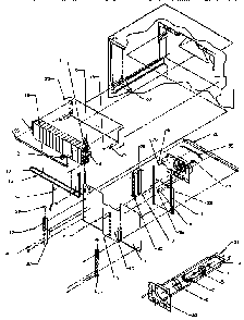Evaporator Diagram and Parts List for TX22R-P1157704W  Amana Refrigerator