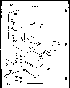 Compressor Parts Diagram and Parts List for 624-3P P67119-31R Amana Air Conditioner