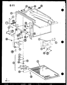 Section 6 Diagram and Parts List for CRRL-8TD P75593-2M Amana Microwave