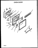 Part Location Diagram of 0302465 Whirlpool FRAME, OVEN DOOR (WHITE)