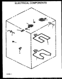 ELECTRICAL COMPONENTS Diagram and Parts List for ARR623W P1130983N W Amana Range