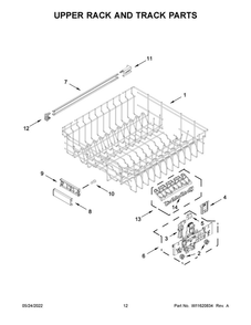Part Location Diagram of W11268104 Whirlpool ADJUSTER