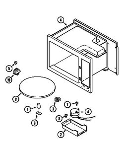 Turntable Diagram and Parts List for DM15KB-15T  Maytag Microwave